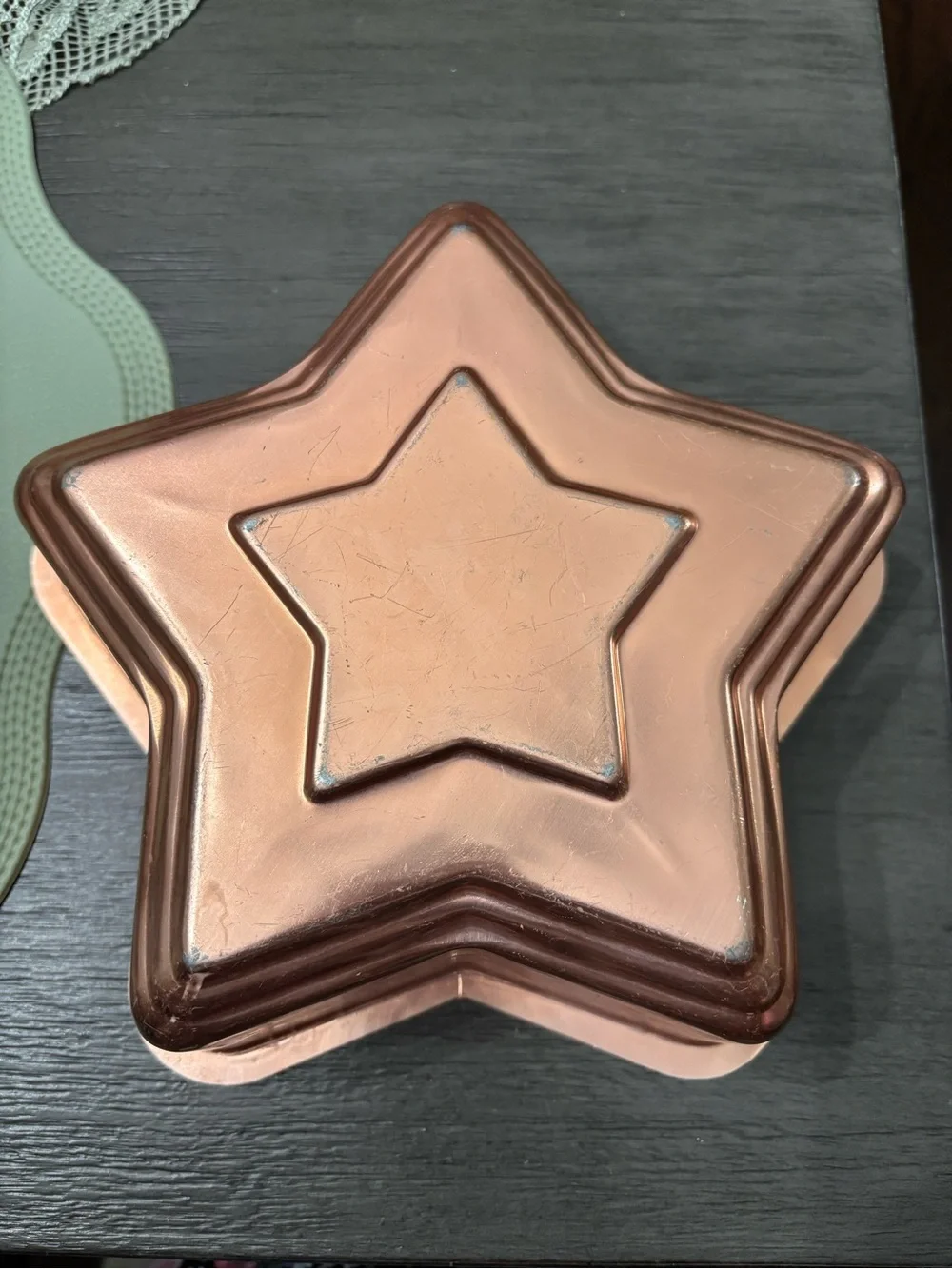 Copper Star-Shaped Baking Mold - Decorative Home Kitchen Pan